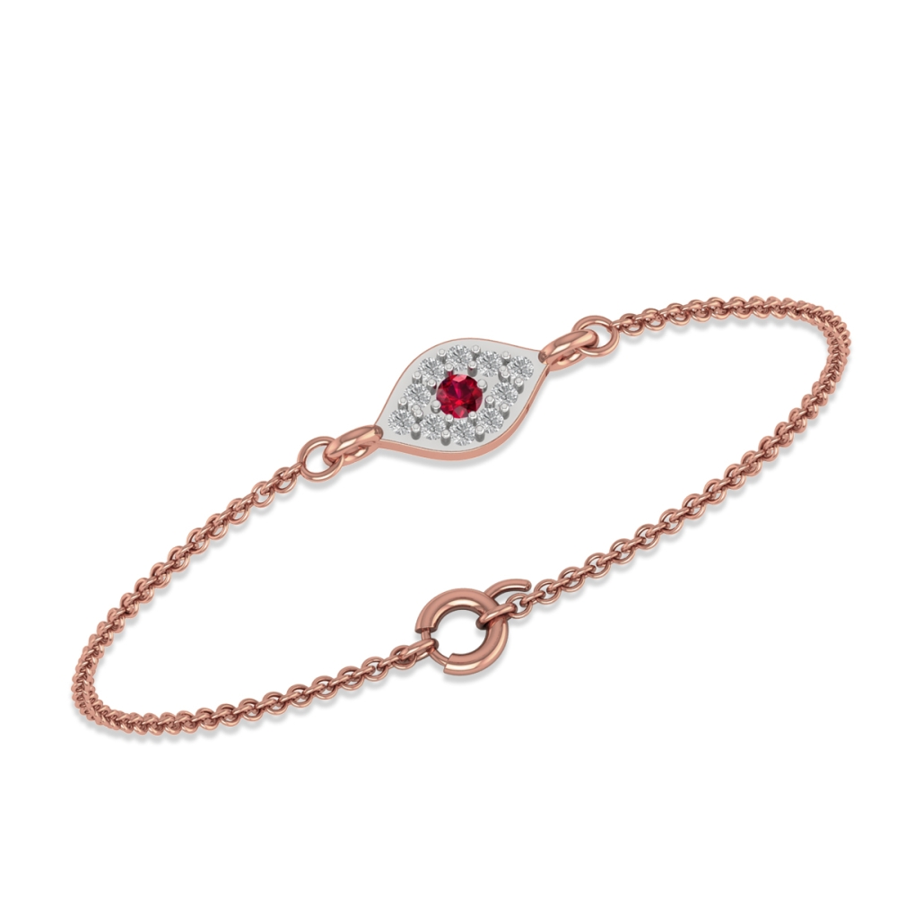 Ruby Aura Diamond Bracelet