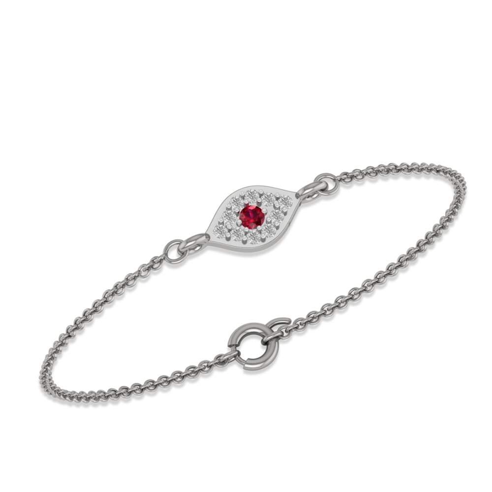 Ruby Aura Diamond Bracelet