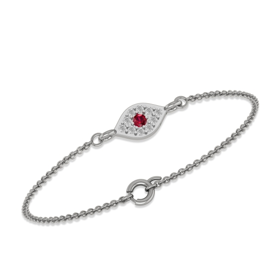 Ruby Aura Diamond Bracelet