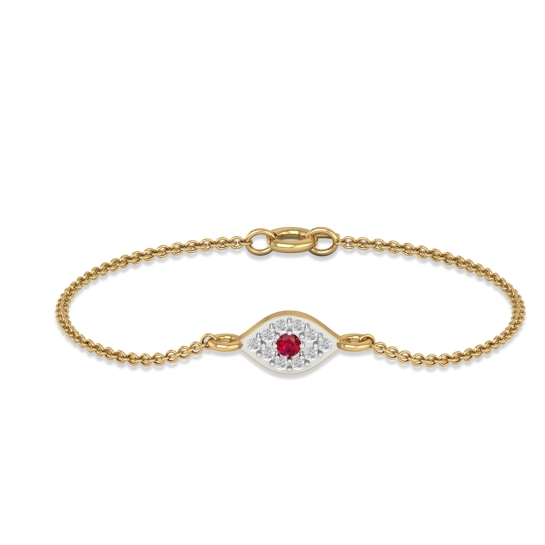Ruby Aura Diamond Bracelet
