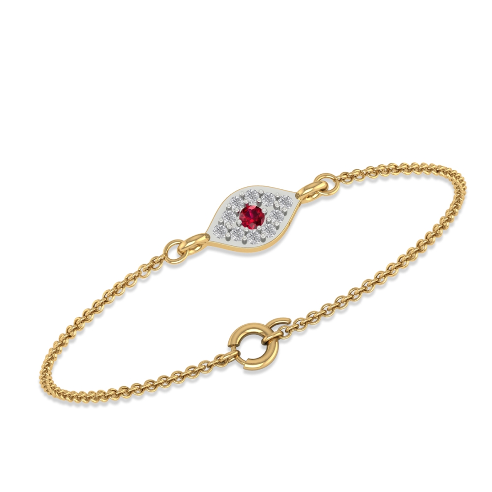 Ruby Aura Diamond Bracelet
