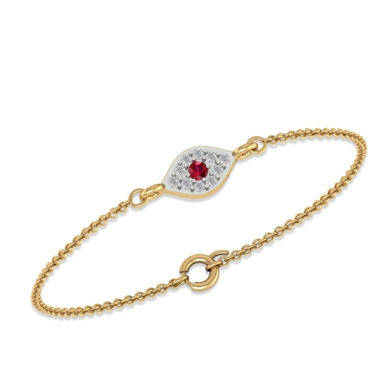 Ruby Aura Diamond Bracelet