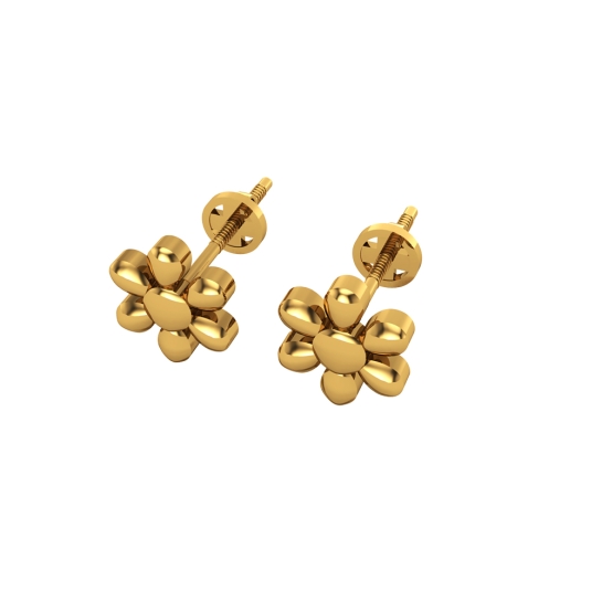 Ruchi Gold Stud Earring