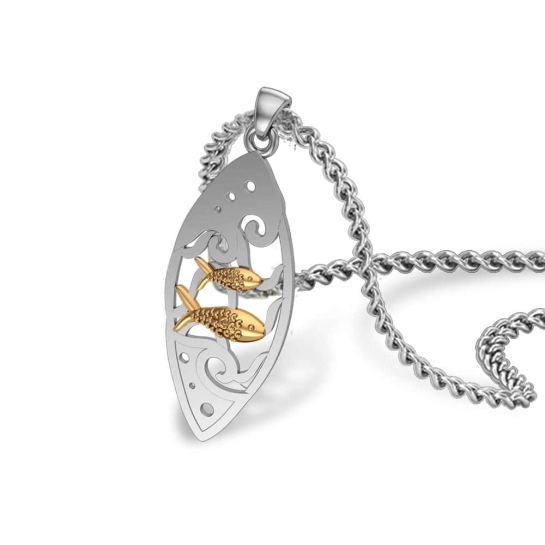 Stormi Fish Gold Pendant