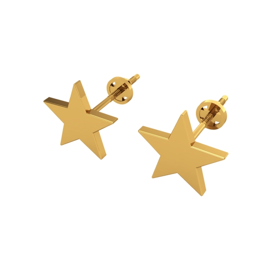 Sanjana Gold Stud Earring