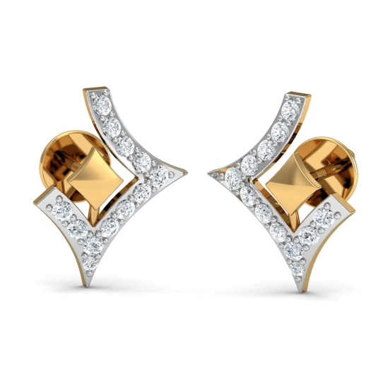 Sarah Gold  Diamond Earrings 