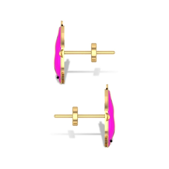 Jenny Dolphin  Gold Studs earrings Design for daily use 