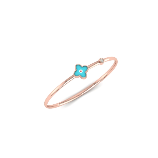 Sky Blossom Charm Bangle