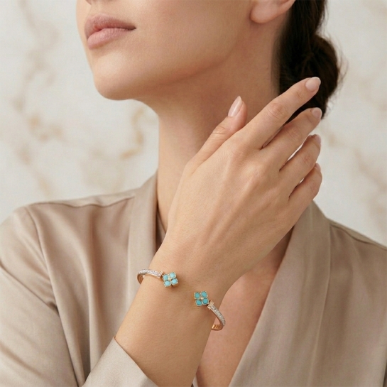 Sky Blossom Open Bracelet
