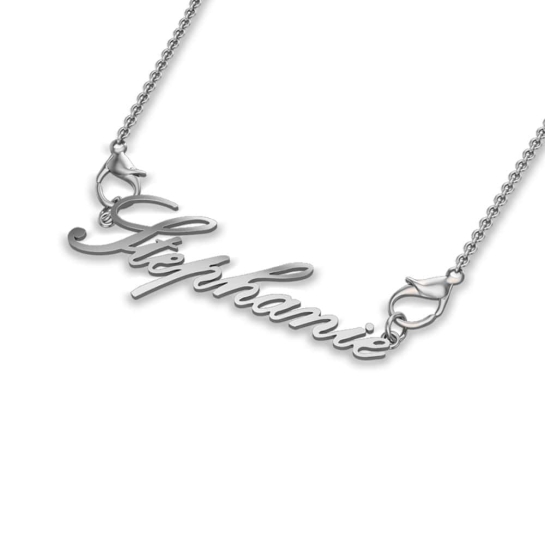 Stephanie White Gold Pendant