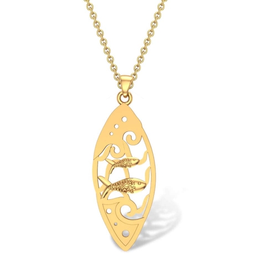 Stormi Fish Gold Pendant