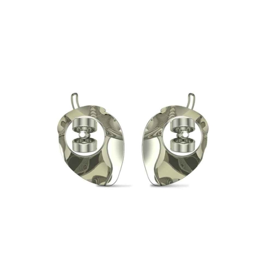 Strawberry White Gold Stud Earrings for Kids and Teen Girls