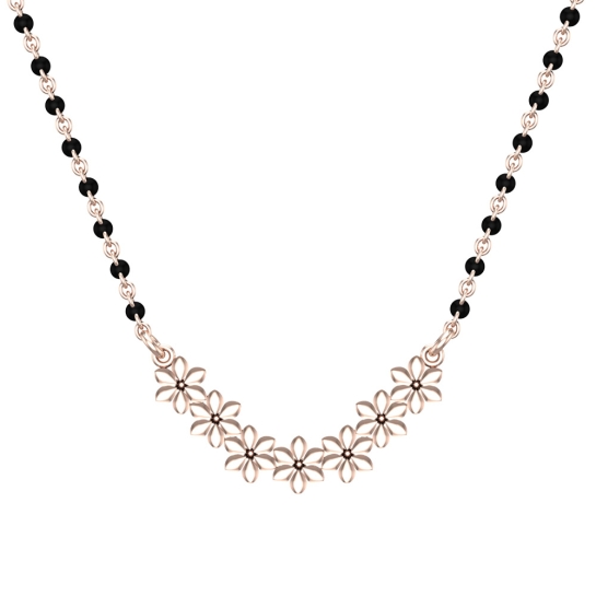 Tiara Mangalsutra Designs in Gold