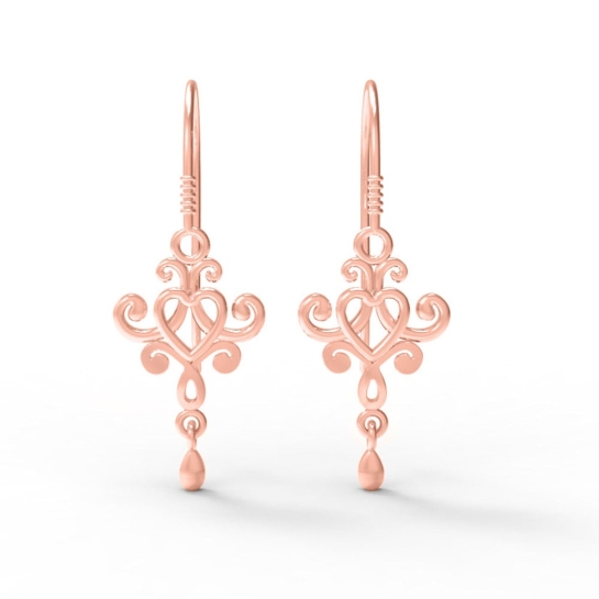 Maisie Gold Earrings Design for daily use 