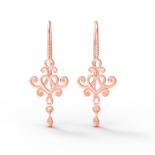 Kailani Gold Earrings Design for daily use 