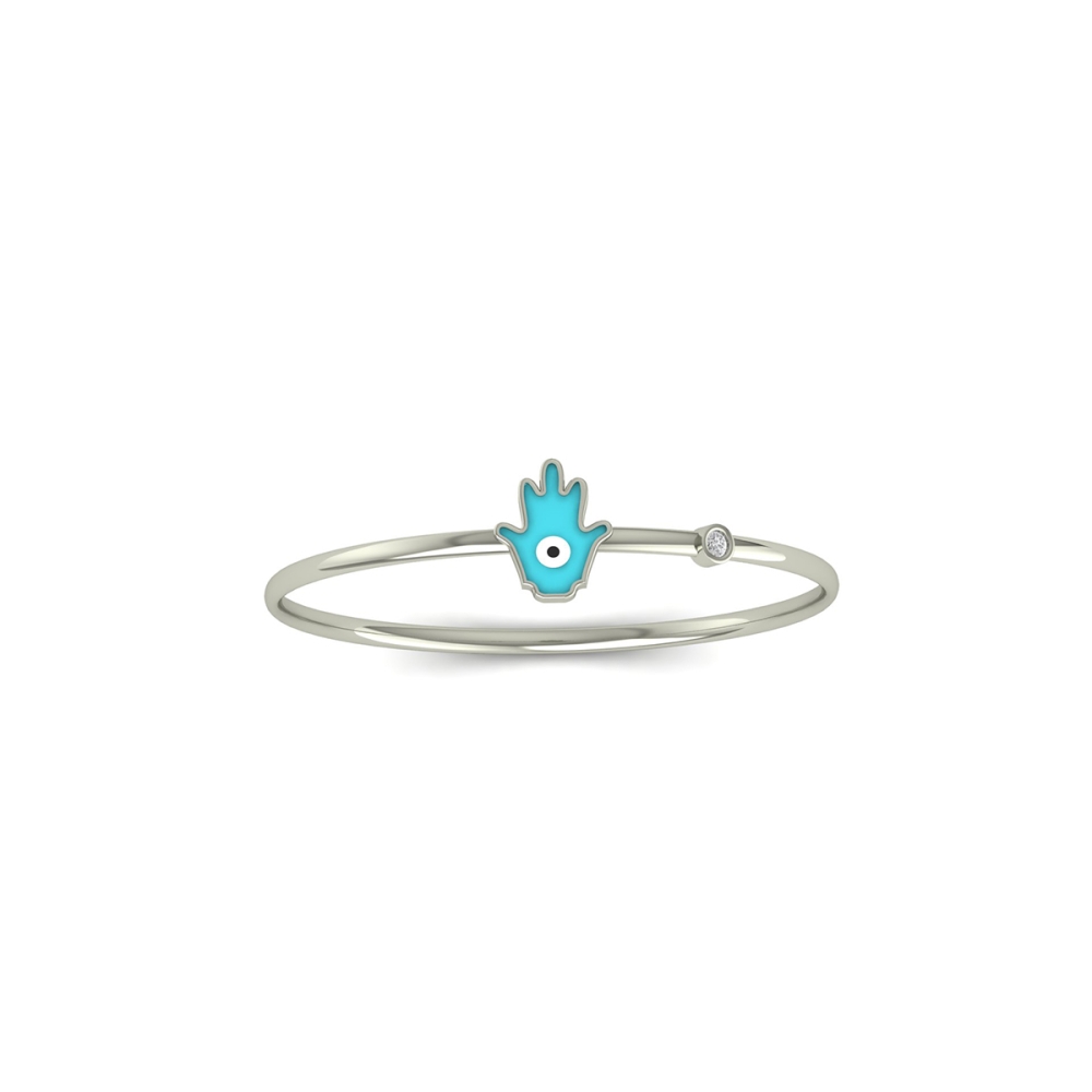 Turquoise Hamsa Glow Bracelet