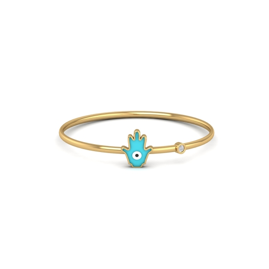 Turquoise Hamsa Glow Bracelet
