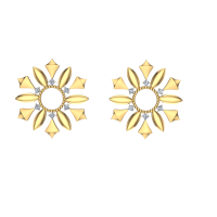 Valerie Yellow Gold Diamond Earings