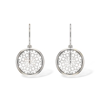 Vembley White Gold Dangle Earring