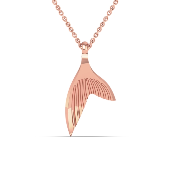 WaveLine Gold Pendant 