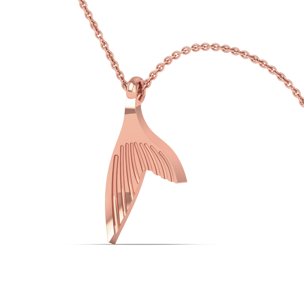 WaveLine Gold Pendant 