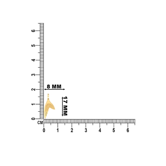 WaveLine Gold Pendant 