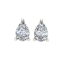 Aanandita White Gold Stud Earrings for Women