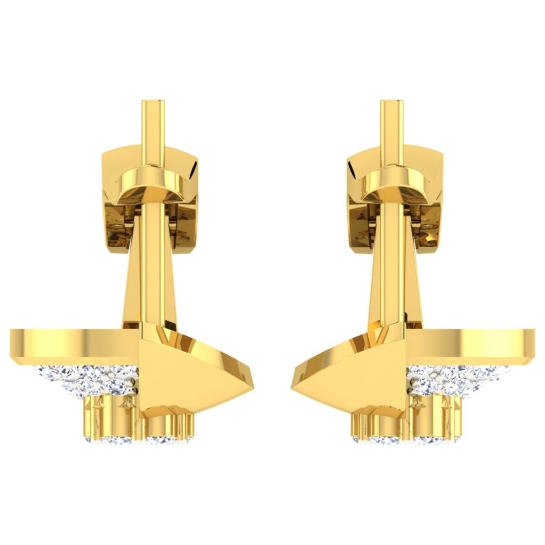 Aruna Yellow Gold  Diamond Earrings 