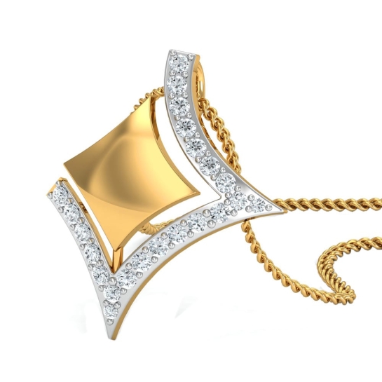 Arizona Gold and Diamond Pendant
