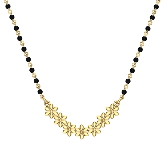 Italia Mangalsutra Designs in Gold