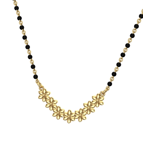 Italia Mangalsutra Designs in Gold