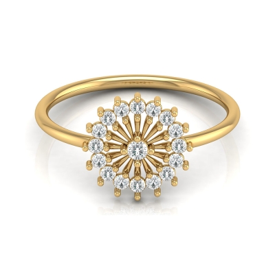 Aadhavi Yellow Gold Diamond Ring