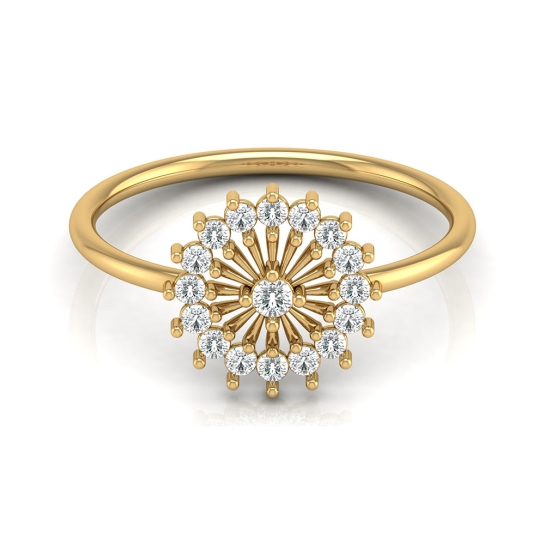 Aadhavi Yellow Gold Diamond Ring
