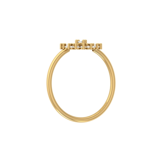 Aadhavi Yellow Gold Diamond Ring