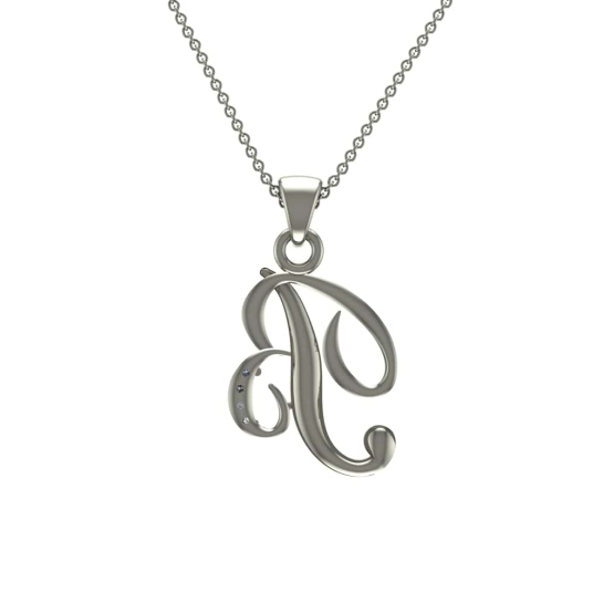 Aalis Initial Diamond Pendant