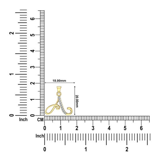 Aayla Initial Diamond Pendant