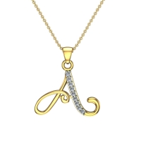 Aayla Initial Diamond Pendant