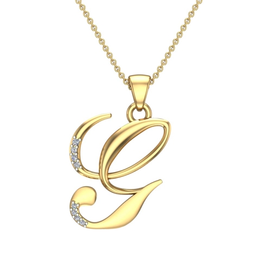 Talyia Initial Diamond Pendant