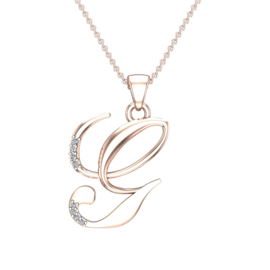 Adalyn Initial Diamond Pendant