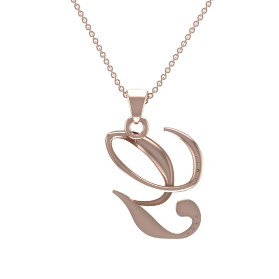 Willabelle Initial Diamond Pendant