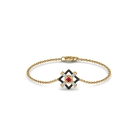 Manisha Diamond Circle Bracelet