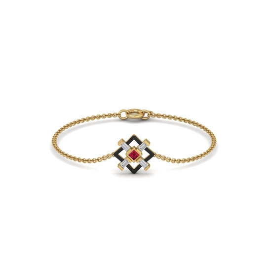 Manisha Diamond Circle Bracelet