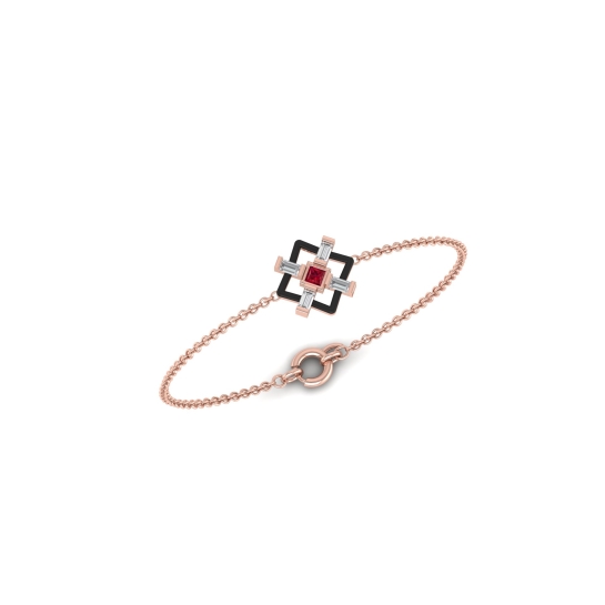 Manisha Diamond Circle Bracelet