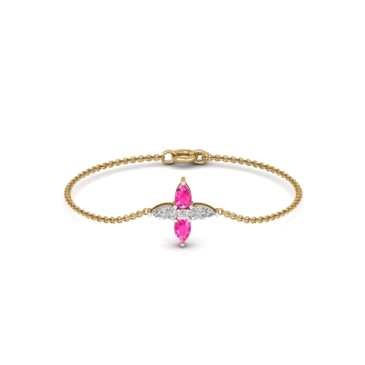 Aaishu Diamond Circle Bracelet