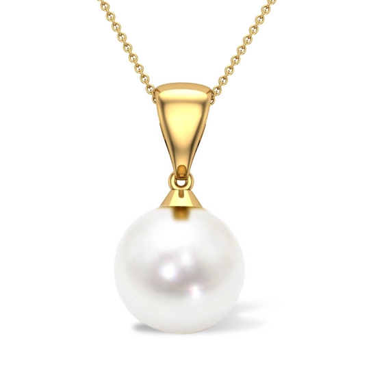 Amara Pearl Gold Pendant Designs For Female