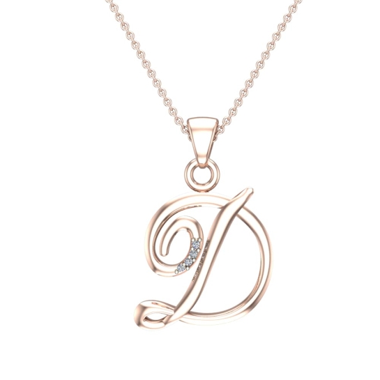 Kristen Initial Diamond Pendant