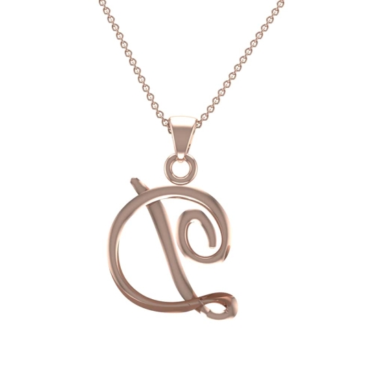 Anne Initial Diamond Pendant