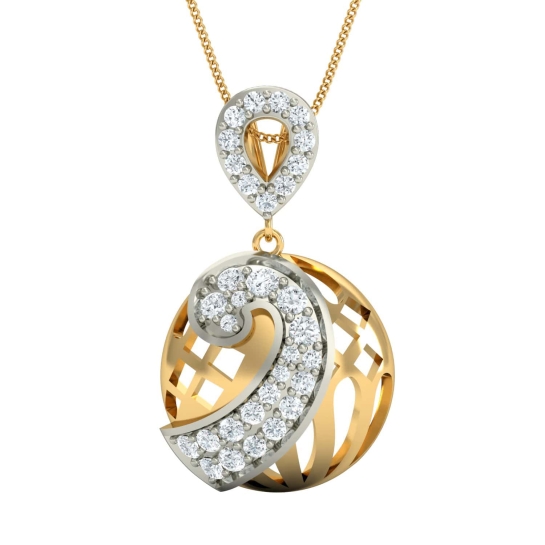 Yesly Gold and Diamond Pendant