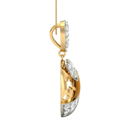 Sabnam Gold and Diamond Pendant