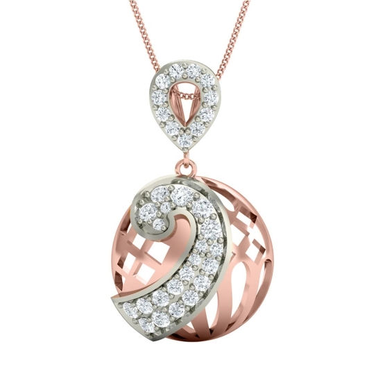 Sabnam Gold and Diamond Pendant